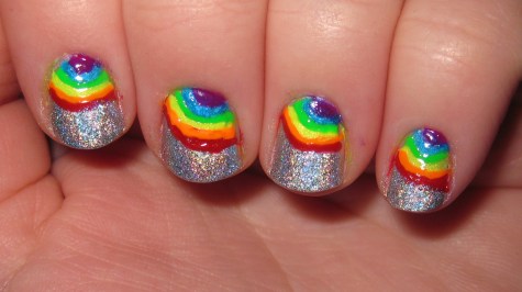 Holo Rainbow Nails 033
